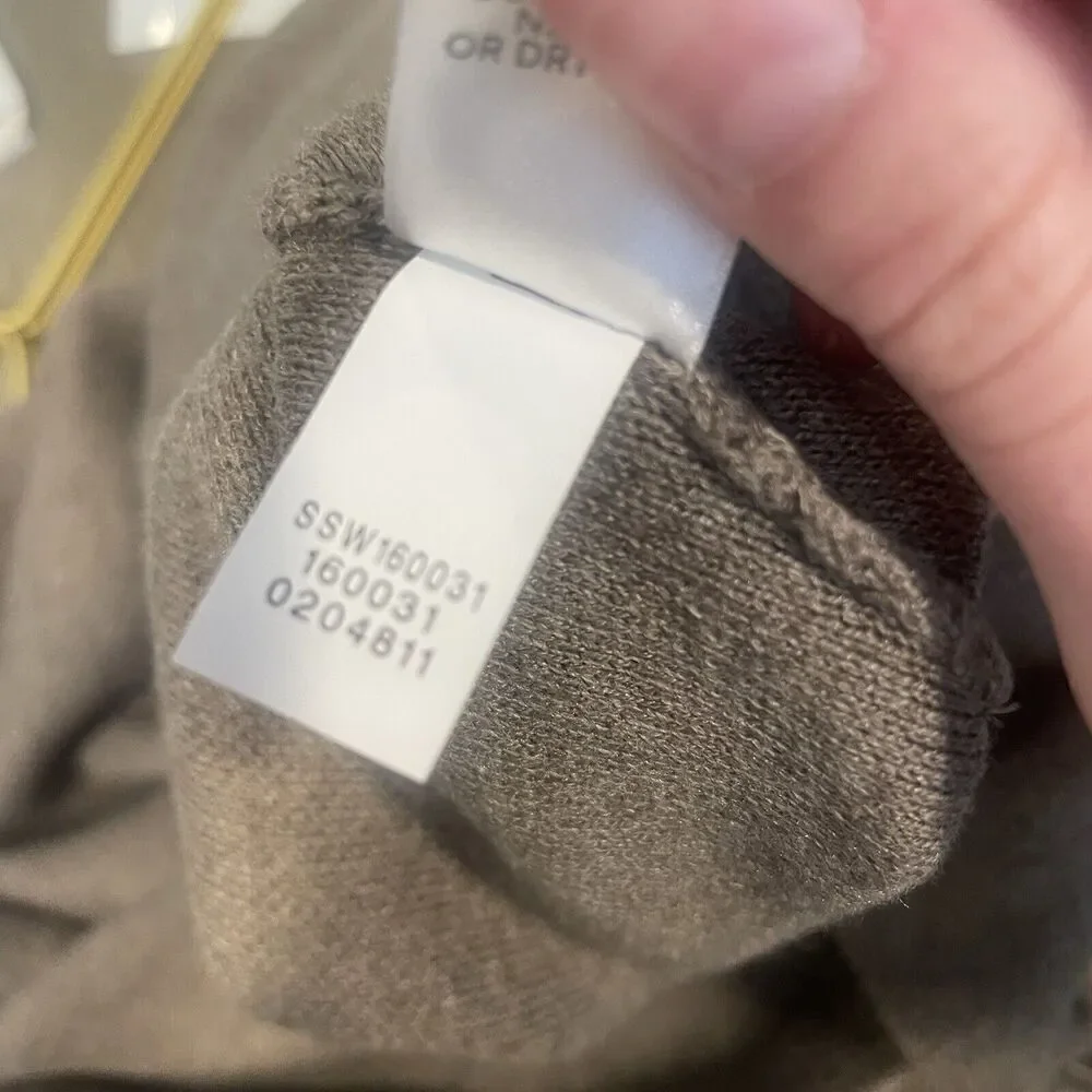 NWT J. Jill Sweater Skirt 160031 Cotton Nylon Viscose Rayon Mocha Heather Size L